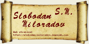 Slobodan Miloradov vizit kartica